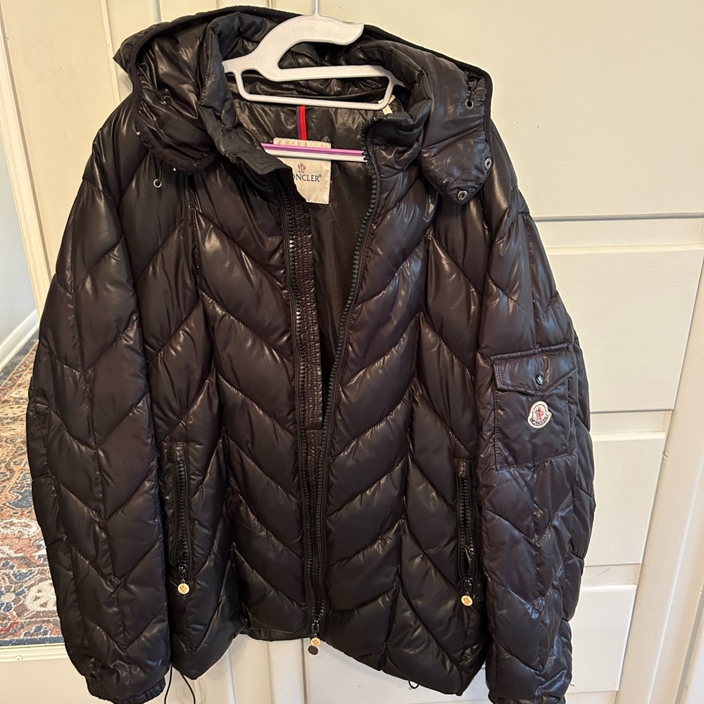 Moncler Black Jacket with Comic Detail